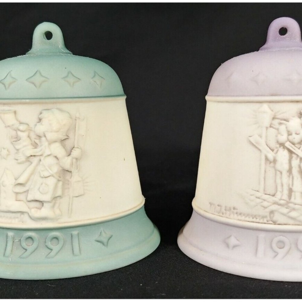 Vintage Goebel M.J. Hummel Christmas Bell Christmas Ornaments 1991-1994